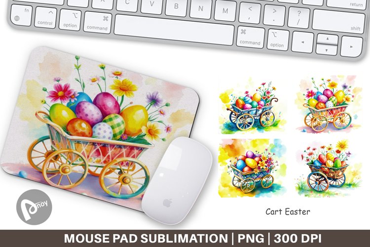 Mouse Pad Cart Easter example image 1