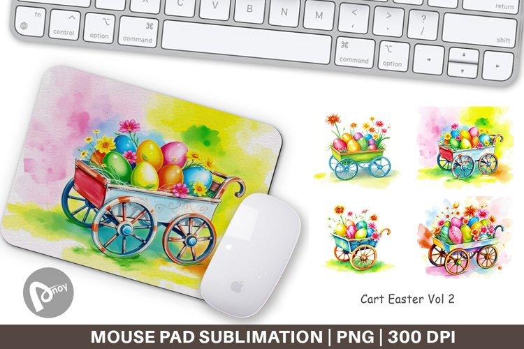 Mouse Pad Cart Easter example image 1