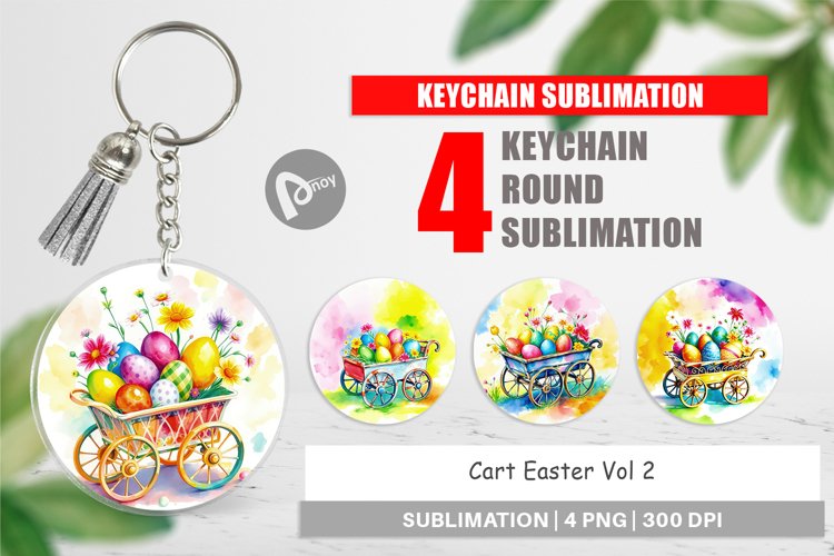 Keychain Cart Easter example image 1
