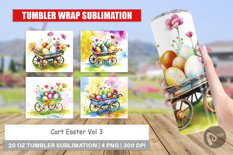 Tumbler Wrap Cart Easter example image 1