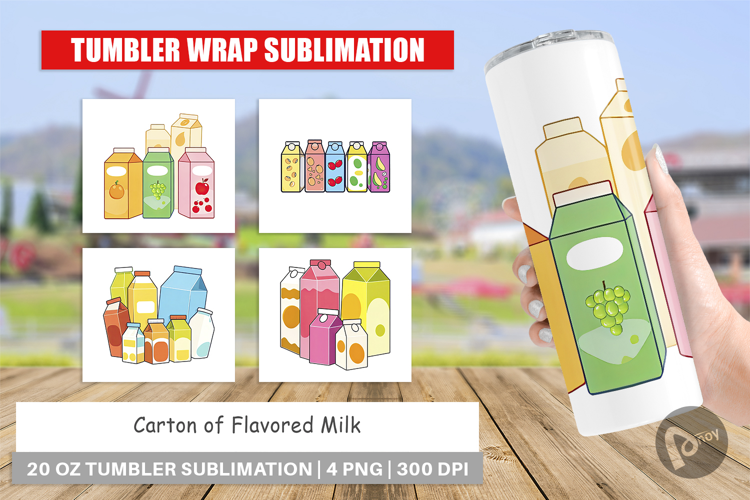 Tumbler Flavored Milk Carton