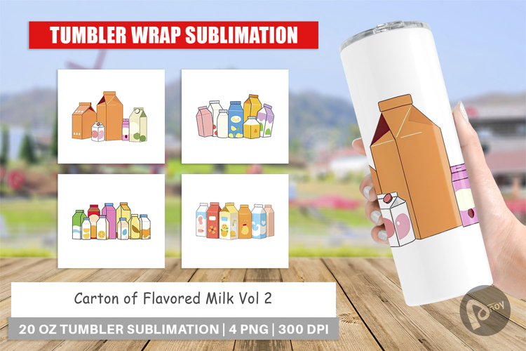 Tumbler Flavored Milk Carton