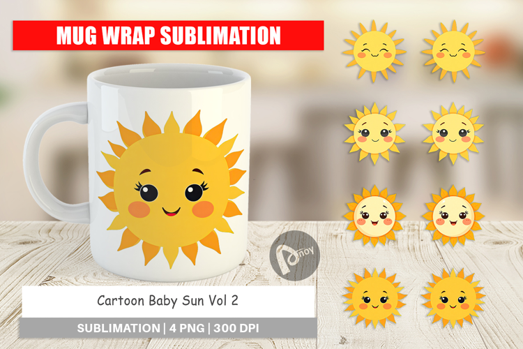 Mug Wrap Baby Sun