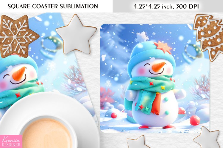 Cute Snowman Clipart Image 3