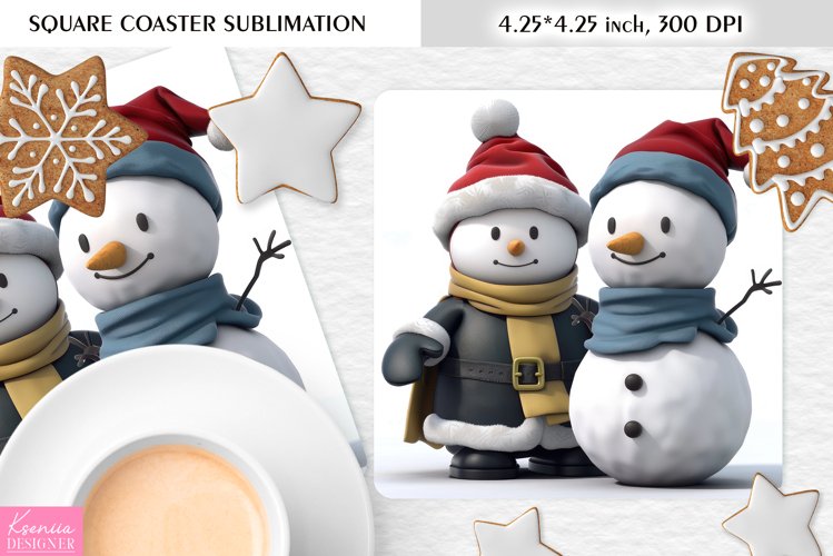 Cute Snowman Clipart Image 4