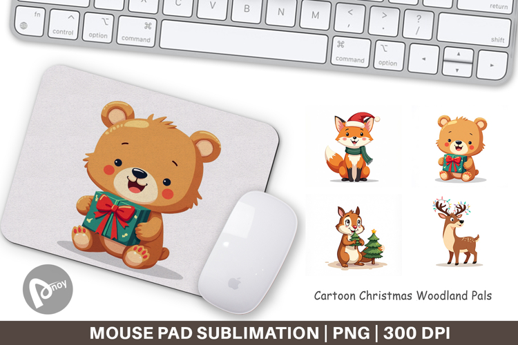 Christmas Woodland Pals Mouse Pad