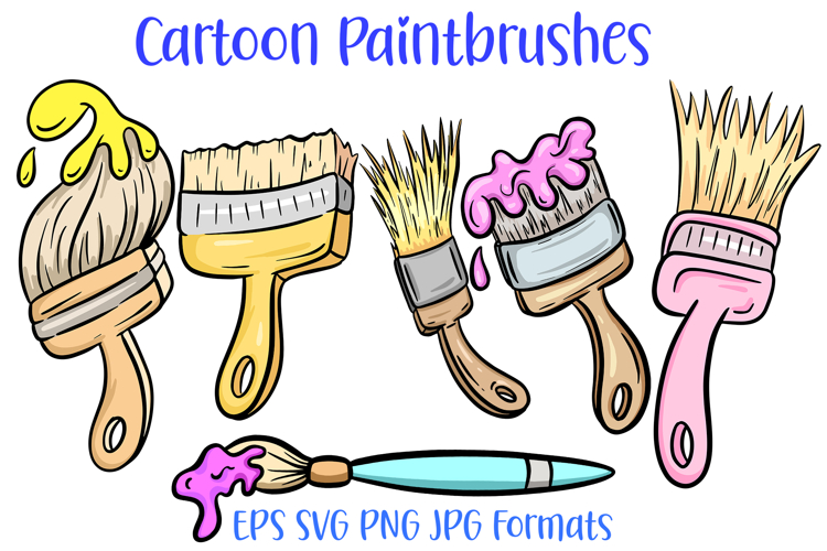 Cartoon Paint Brush Image 22