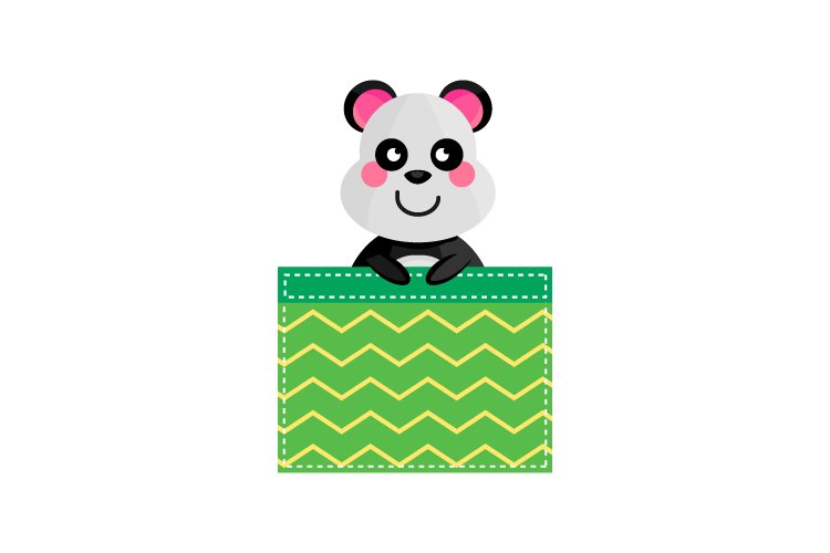 Cartoon pocket animal panda design