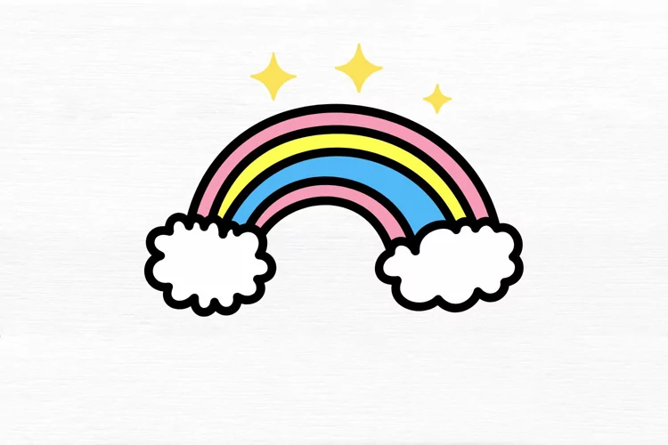 Cartoon Rainbow Color