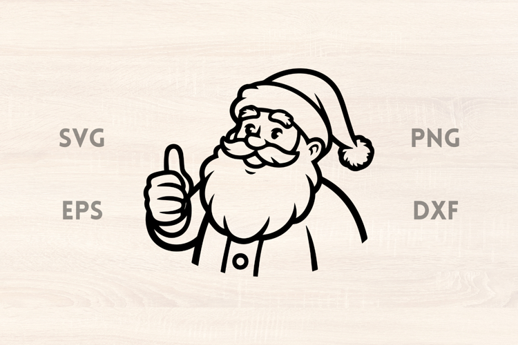 Cute Santa Svg Image 19