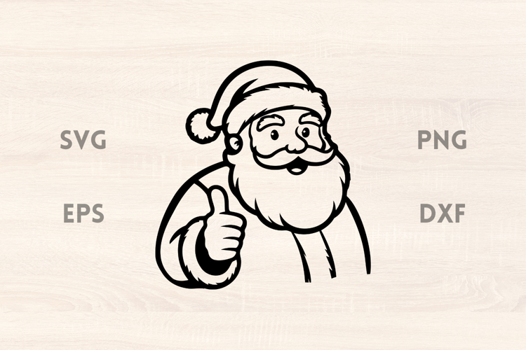 Thumbs Up Santa SVG