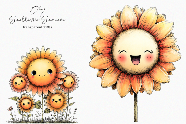 Sunflower Clipart Image 4