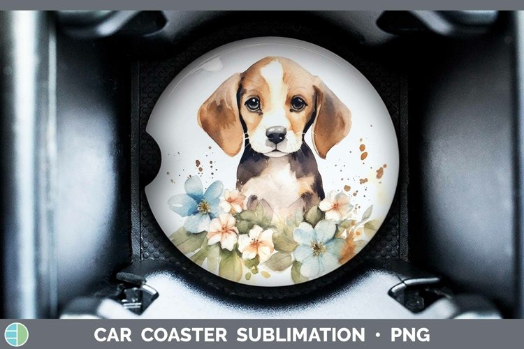 GorgeousCartoon Watercolor Car Coaster design.