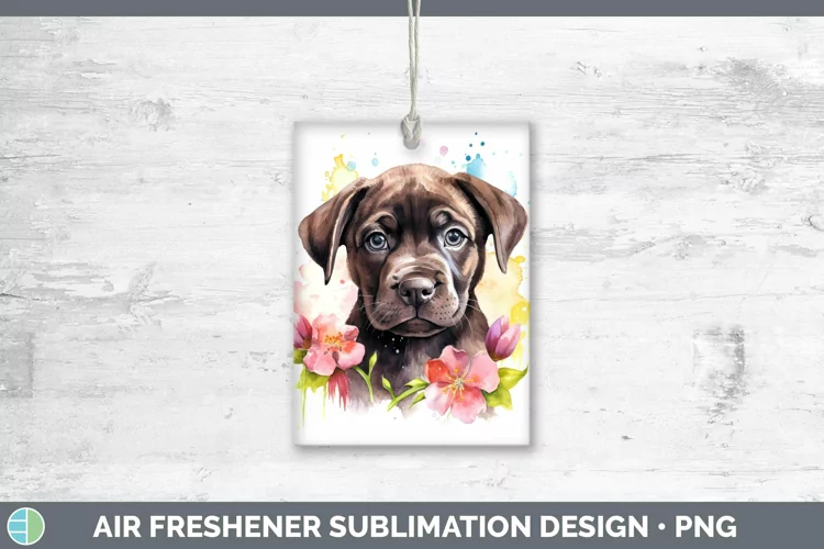 Cartoon Watercolor Cane Corso Air Freshener | Sublimation Ca