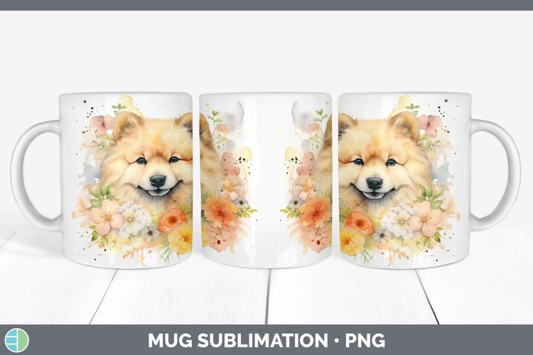 GorgeousCartoon Watercolor Mug Wrap design.
