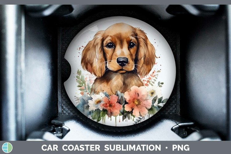 GorgeousCartoon Watercolor Car Coaster design.