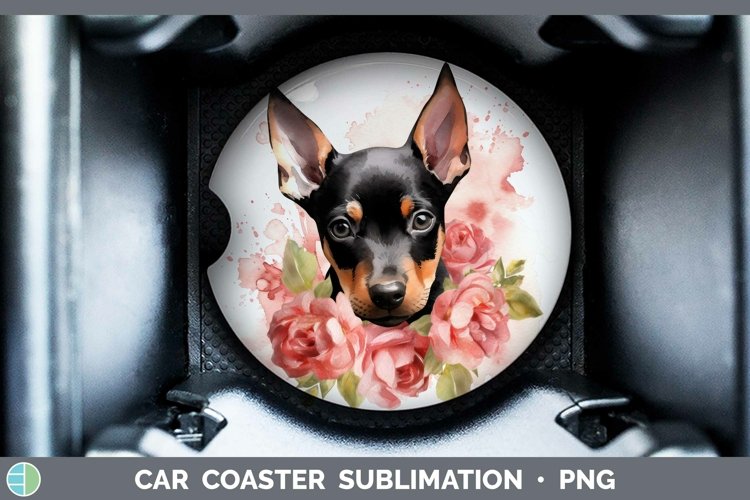 GorgeousCartoon Watercolor Car Coaster design.