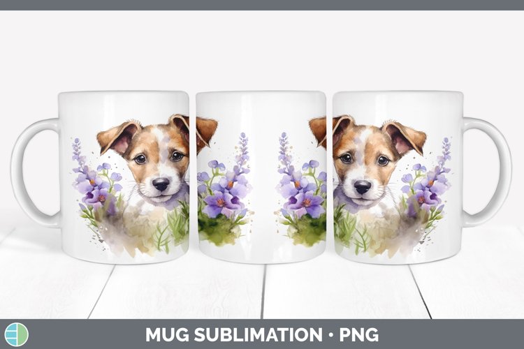 GorgeousCartoon Watercolor Mug Wrap design.