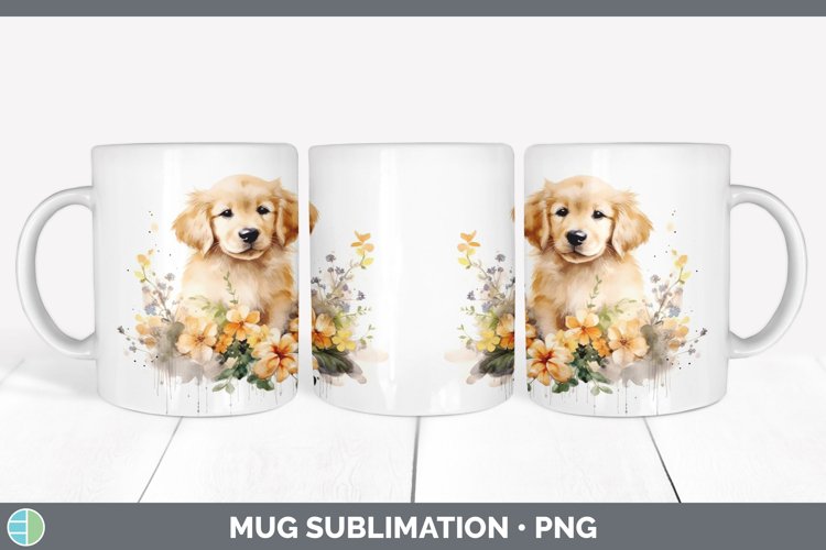GorgeousCartoon Watercolor Mug Wrap design.