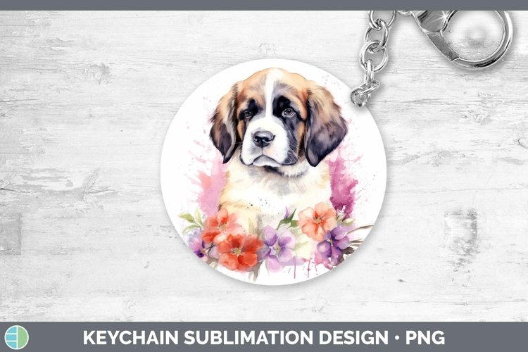 GorgeousCartoon Watercolor Keychain design.