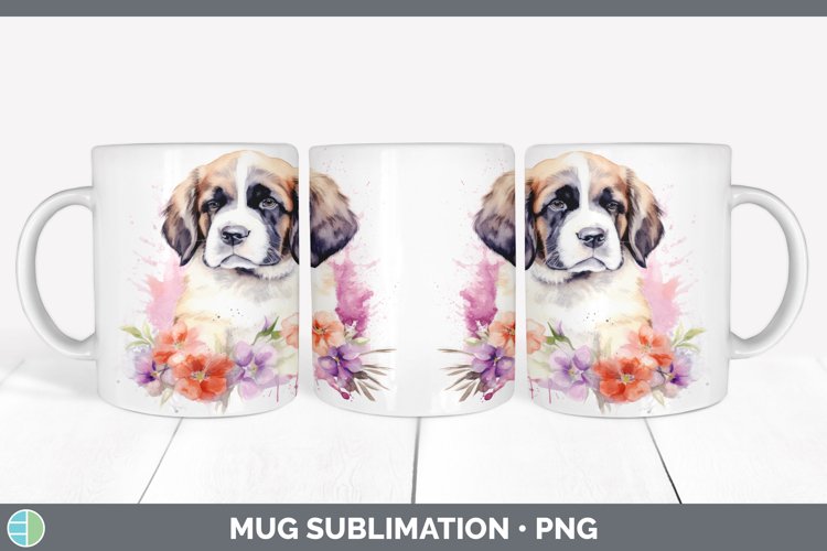 GorgeousCartoon Watercolor Mug Wrap design.