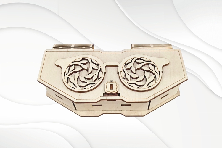 Unique gift box case for glasses, laser cutting design.