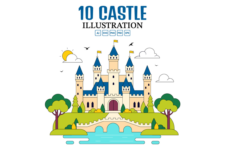 Castle Vector Image 19