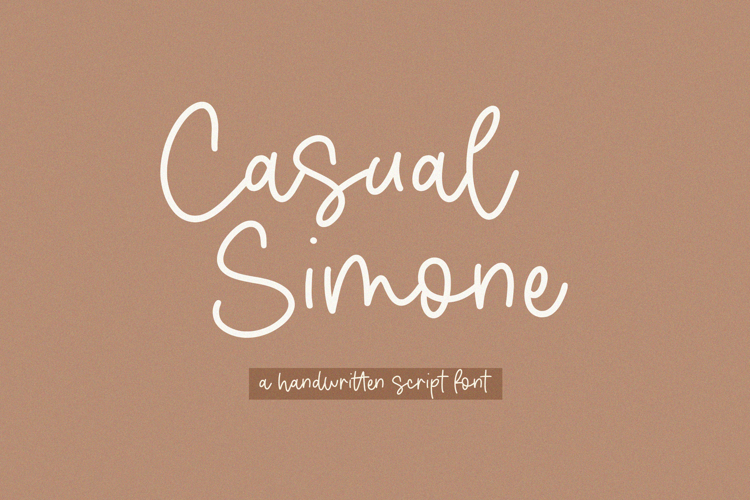 Casual Simone - Handwritten Script Font