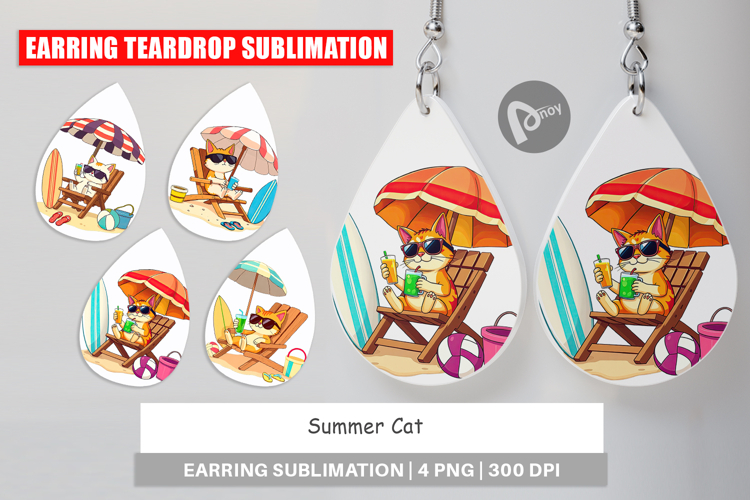 Earring Summer Cat