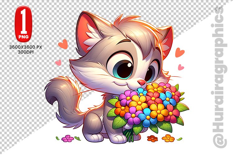 Cute Cat Clipart Image 24
