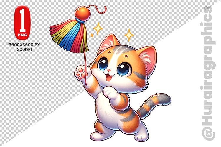 Cute Cat Clipart Image 6