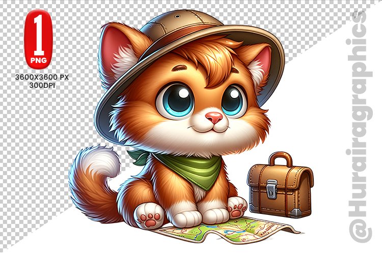 Cute Cat Clipart Image 17