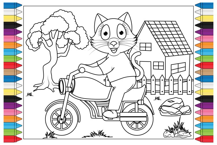 coloring animal cartoon for kids