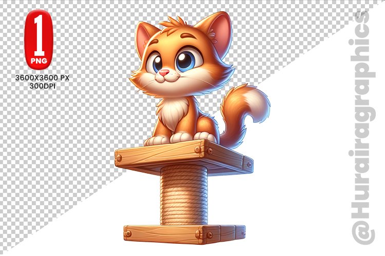 Cute Cat Clipart Image 23