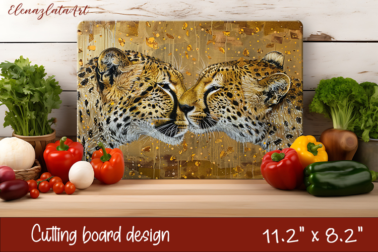 Cute cat love Cutting Board Sublimation Design | cats