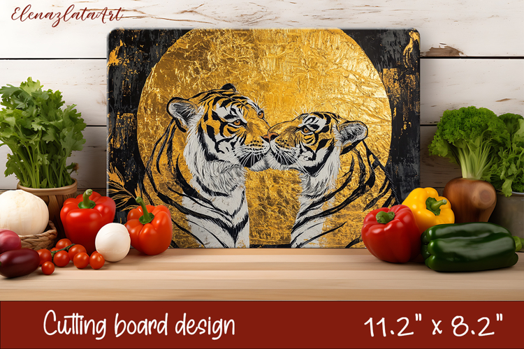 Cute cat love Cutting Board Sublimation Design | cats