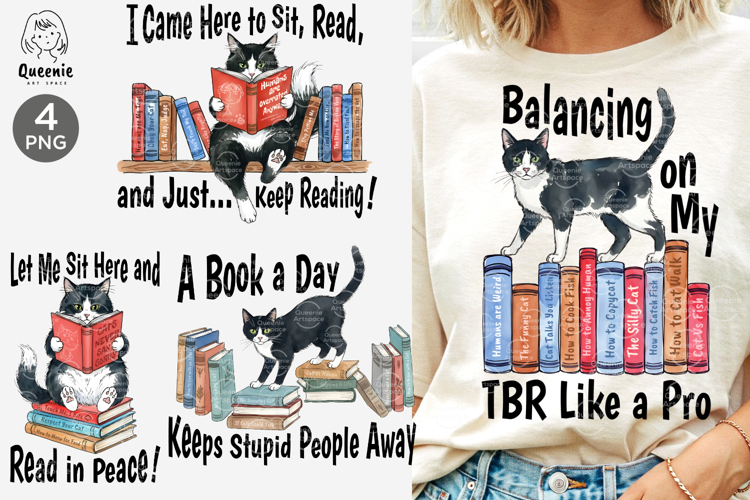 Funny Cat Reading Books Sarcastic Bookish Reading Quotes