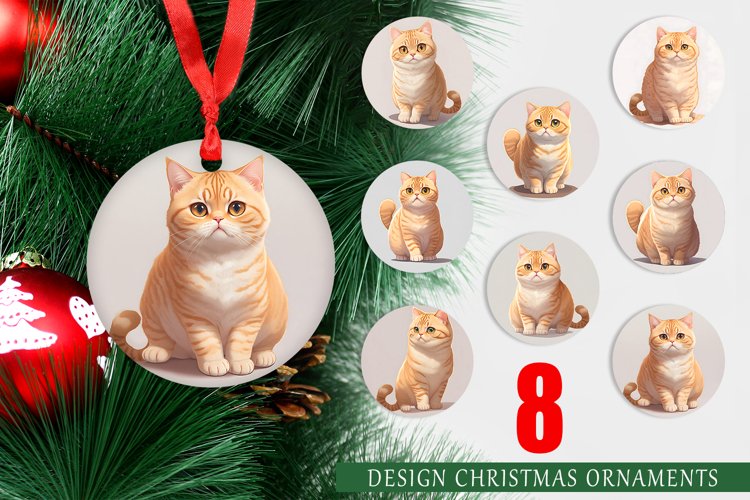 Cat British Christmas Ornaments
