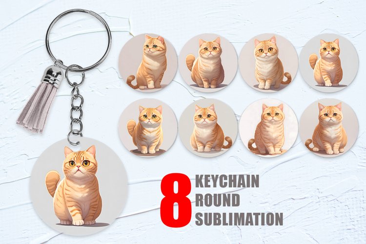 Keychain Cat British | Keyring