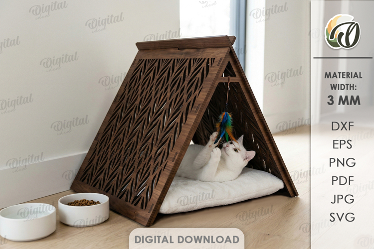 3d Cat Svg Image 2