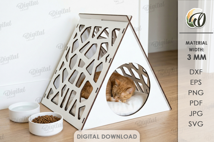 3d Cat Svg Image 5