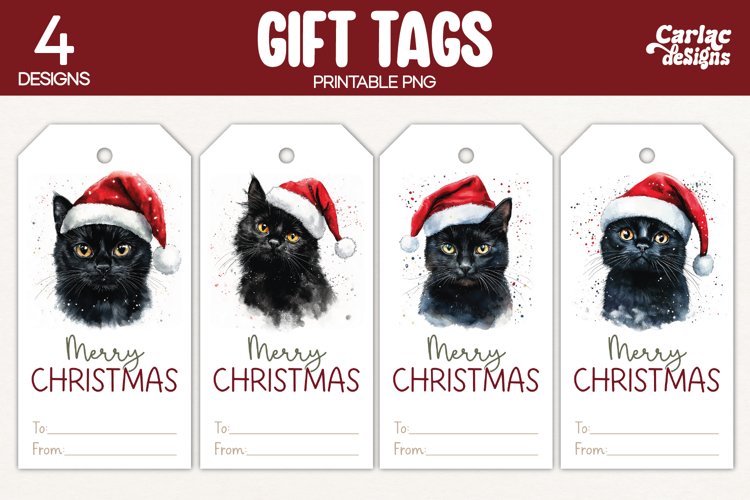 Christmas Gift Tags, Merry Christmas Printable Tags