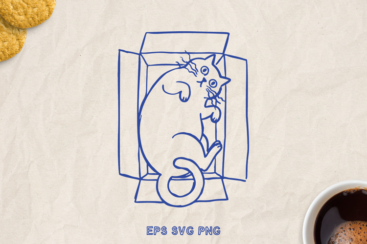 Funny Cat SVG PNG, Sarcastic Quote, Hand Drawn Cat Clipart.