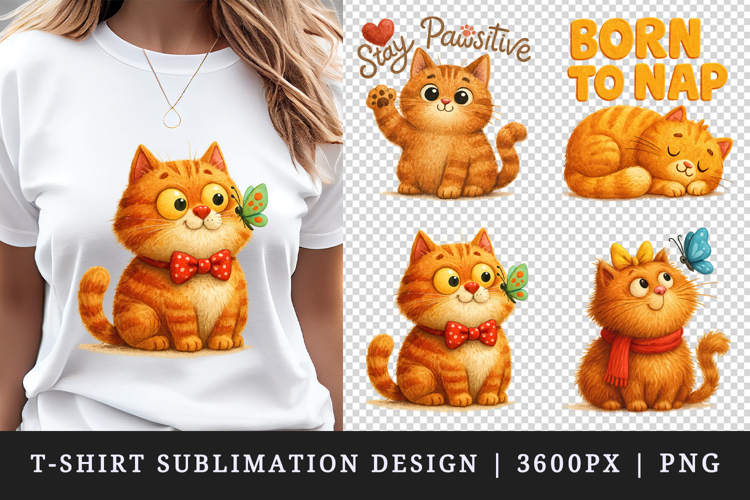 Cat Lover t-shirt printable sublimation design png