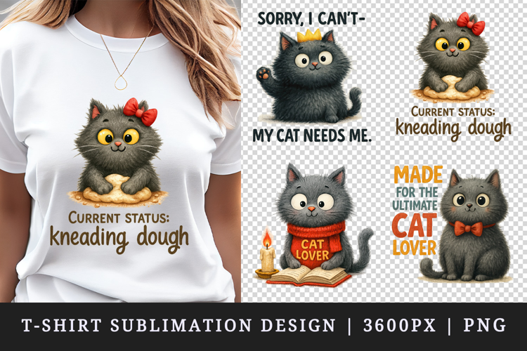 Cat Lover t-shirt printable sublimation design png