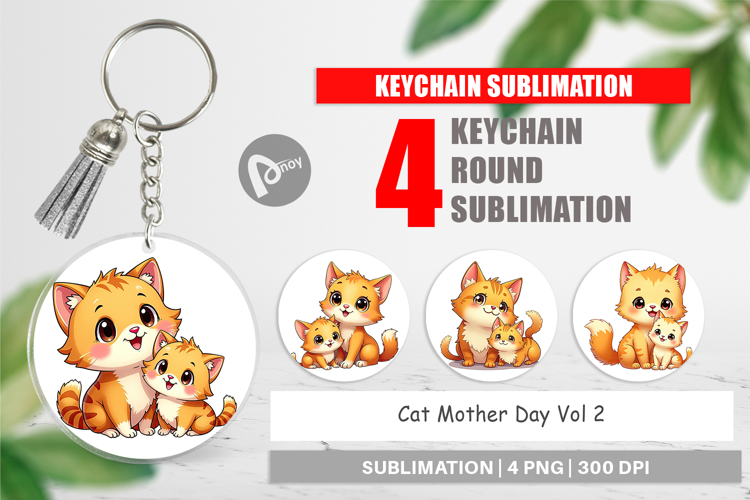 Keychain Cat Mothers Day