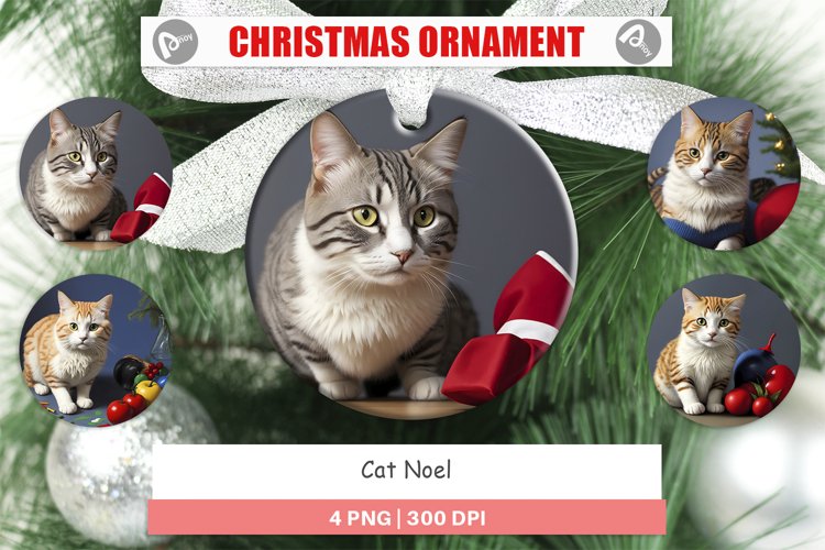 Cat Noel Christmas Ornaments