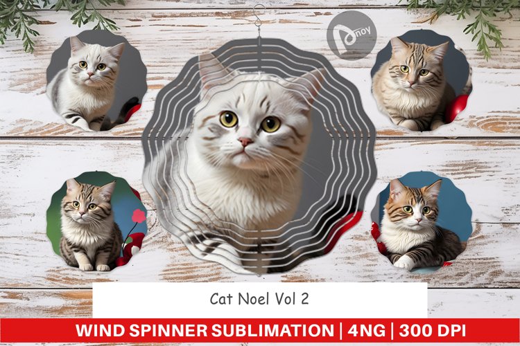 Wind Spinner Cat Noel