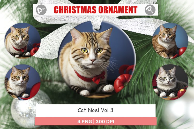 Cat Noel Christmas Ornaments