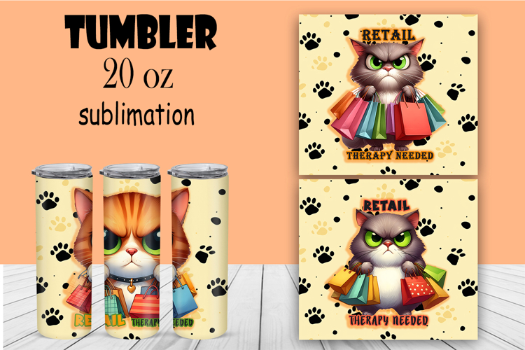 Sarcastic cat tumbler. Happy Halloween sublimation PNG